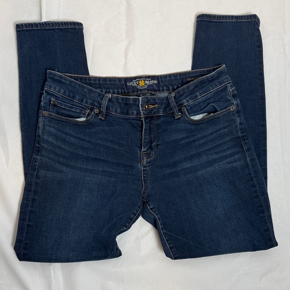 Lucky Brand Women's Dark Blue Lolita Skinny Jeans